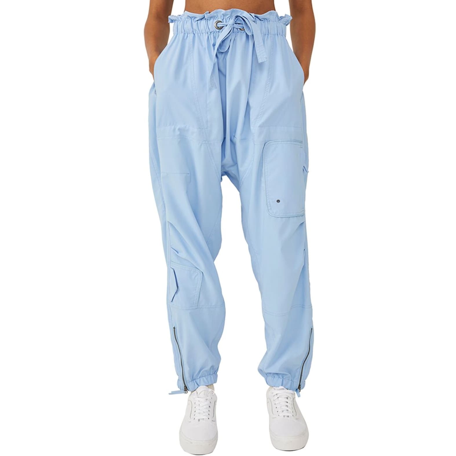 Free People FP Movement Spring Trekker Harem Cargo Pant - Snowbird Blue - XS - Thumbnail 3
