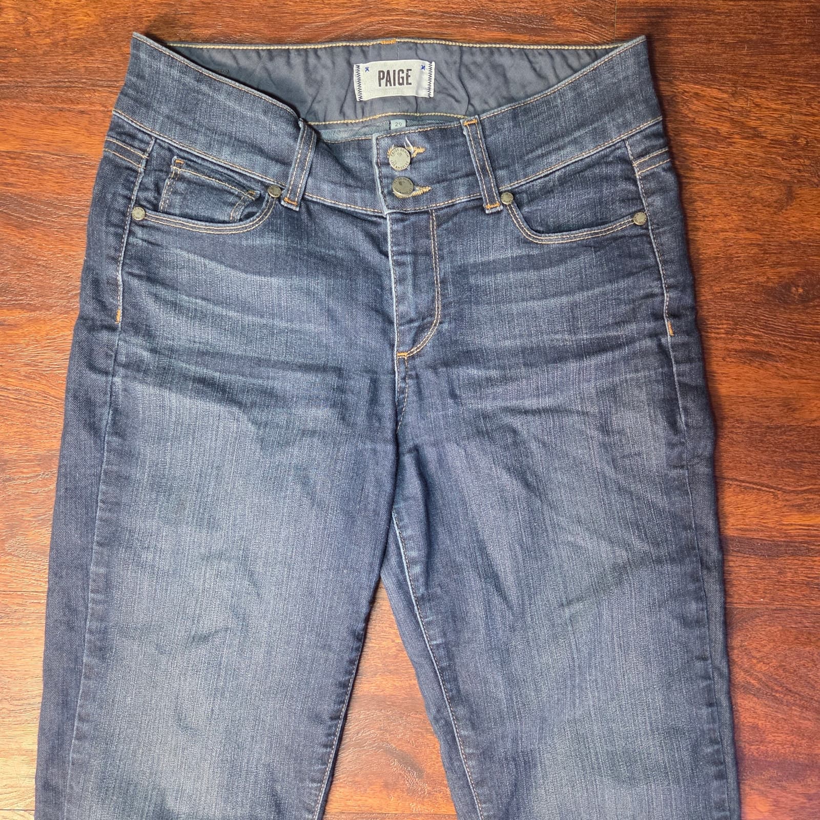 Hidden Hills Straight Leg Mid-Rise Jeans, Size 29 - Thumbnail 2
