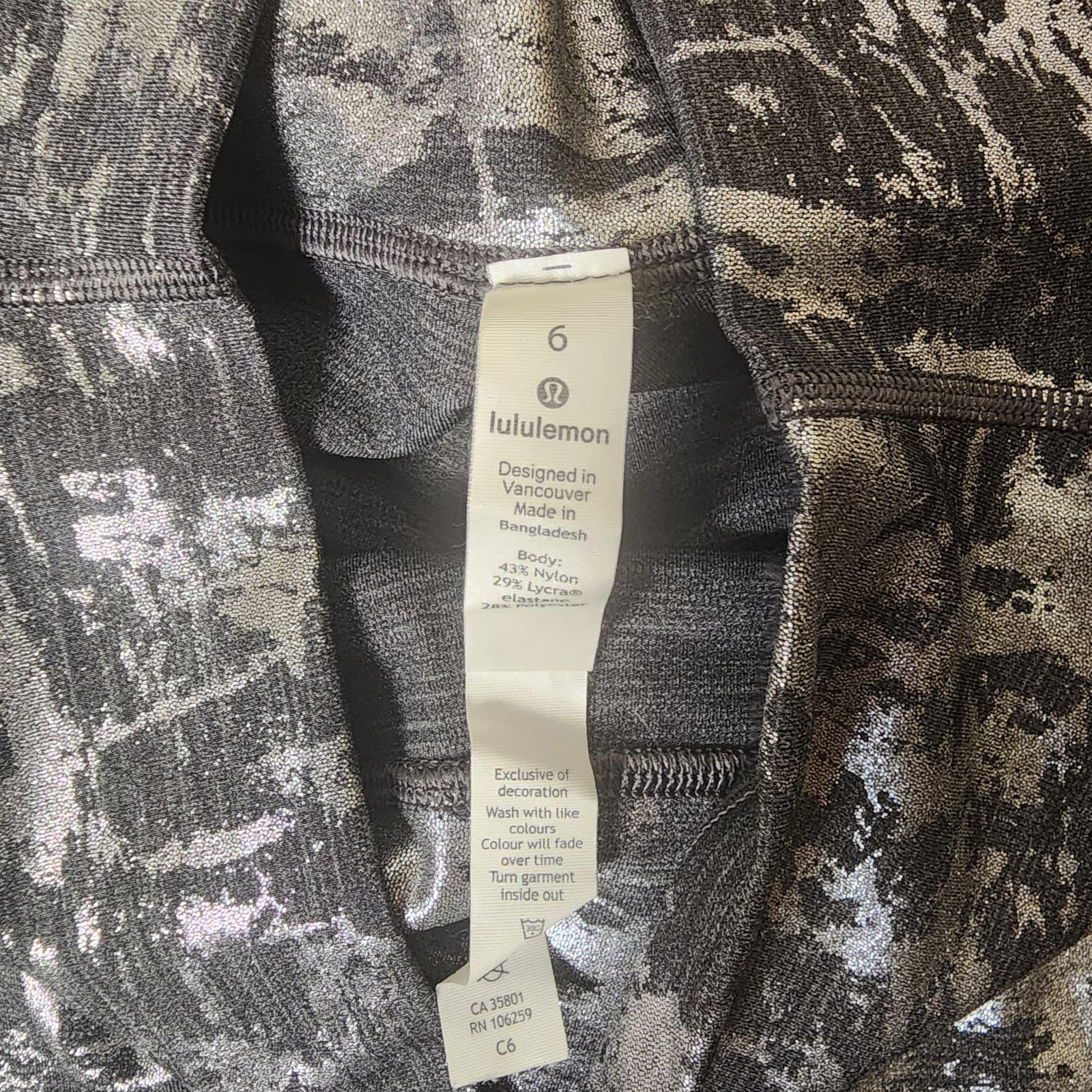 Lululemon Wunder Under Hi-Rise Tight *Brindle Foil 28" Size 6 - Thumbnail 9