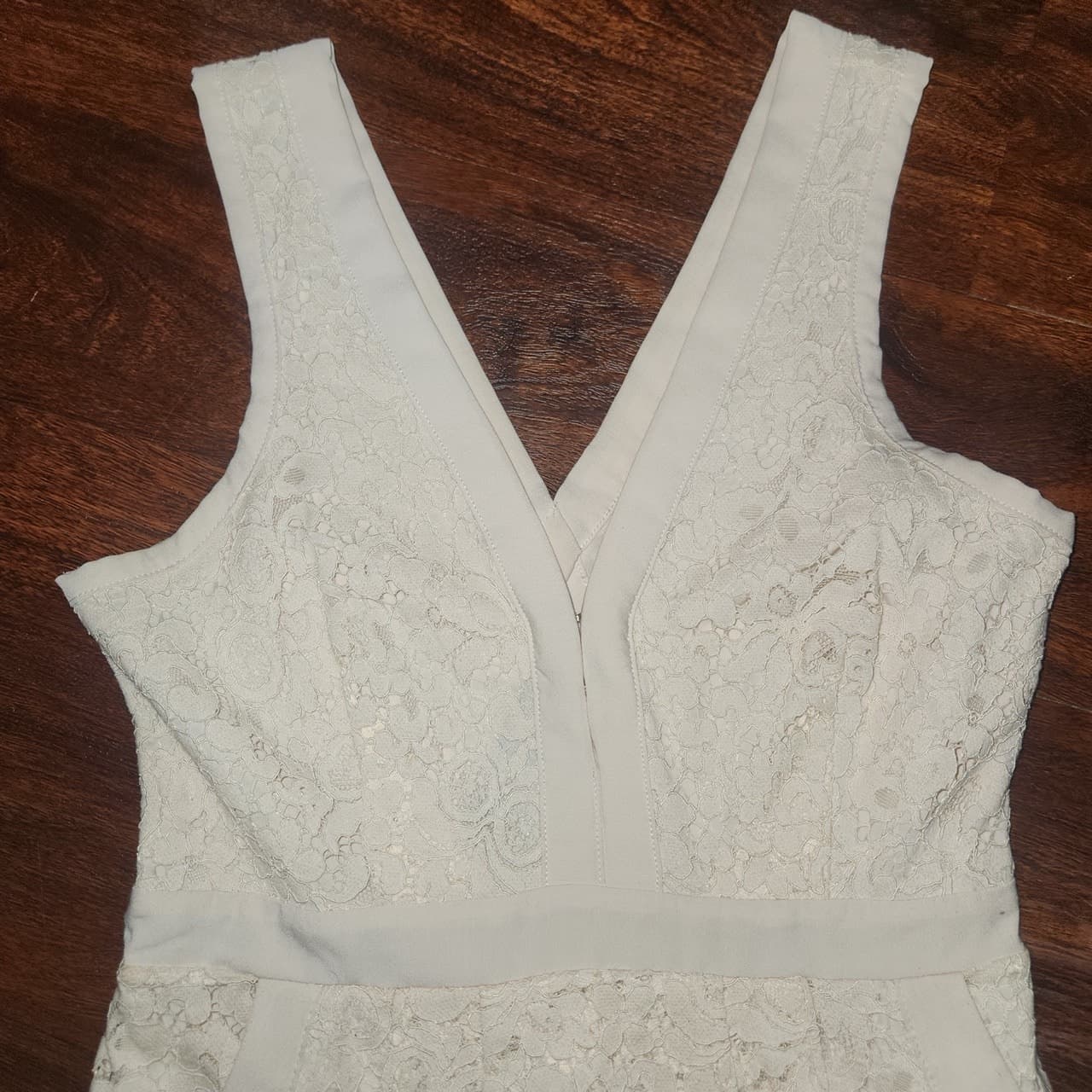 Free People Lovely In Lace Mini Dress in Shell, Size XS - Thumbnail 5