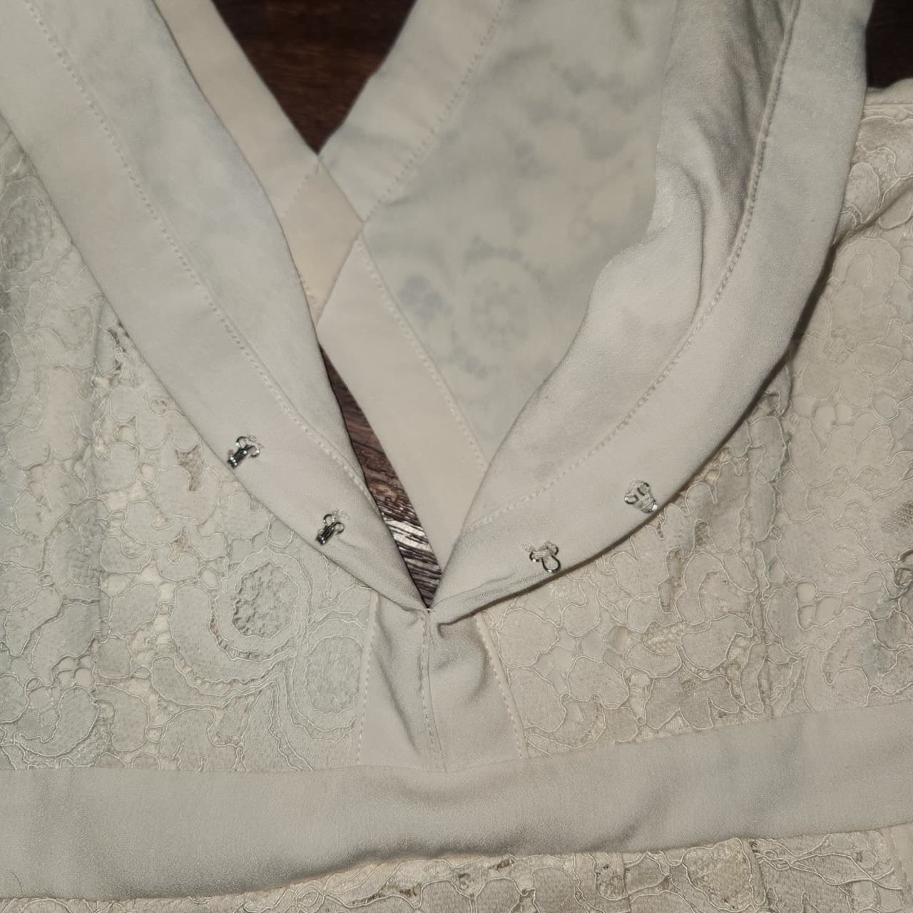 Free People Lovely In Lace Mini Dress in Shell, Size XS - Thumbnail 7