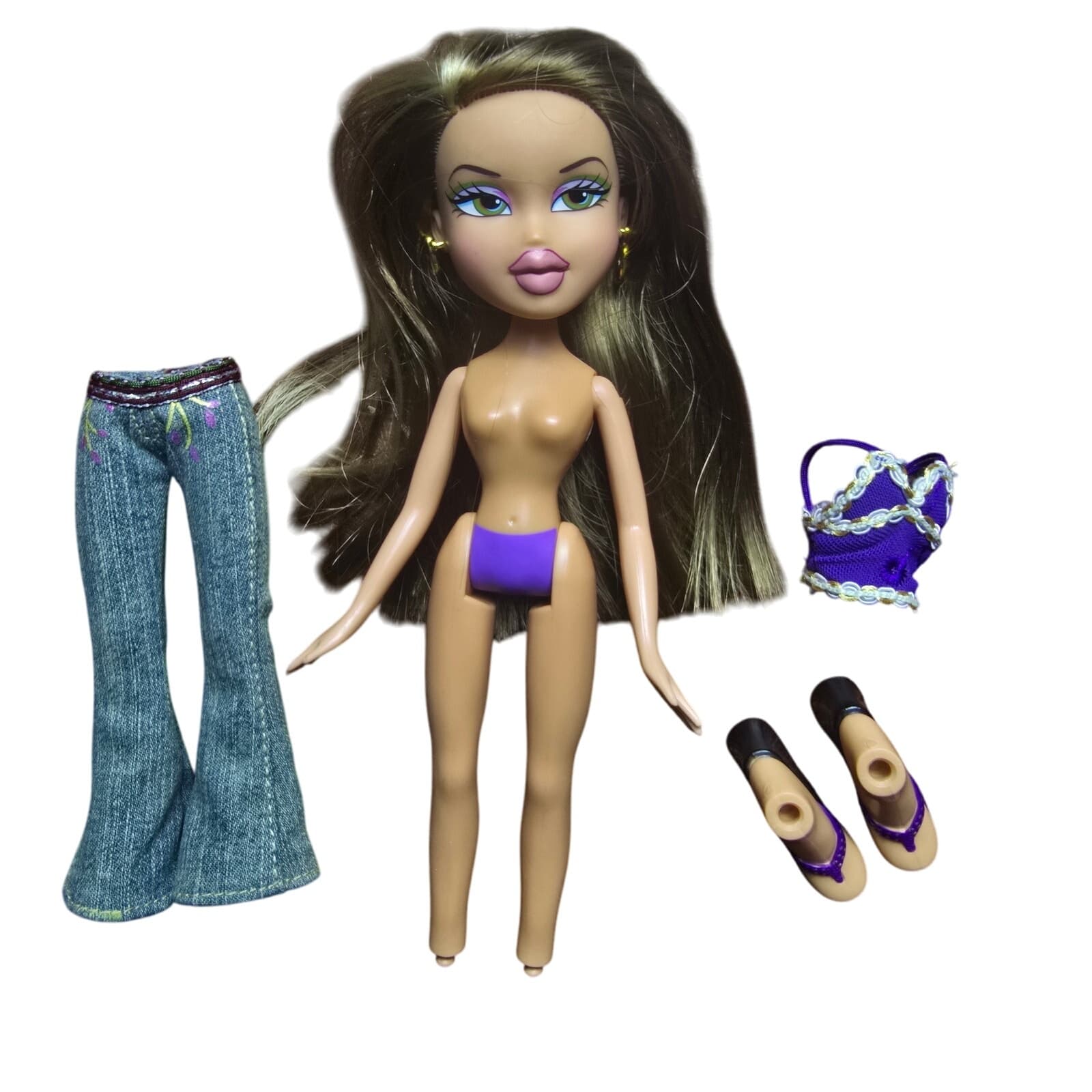 Bratz Funk Out Fianna Reproduction Doll with Outfit Shoes Earrings - Image 1