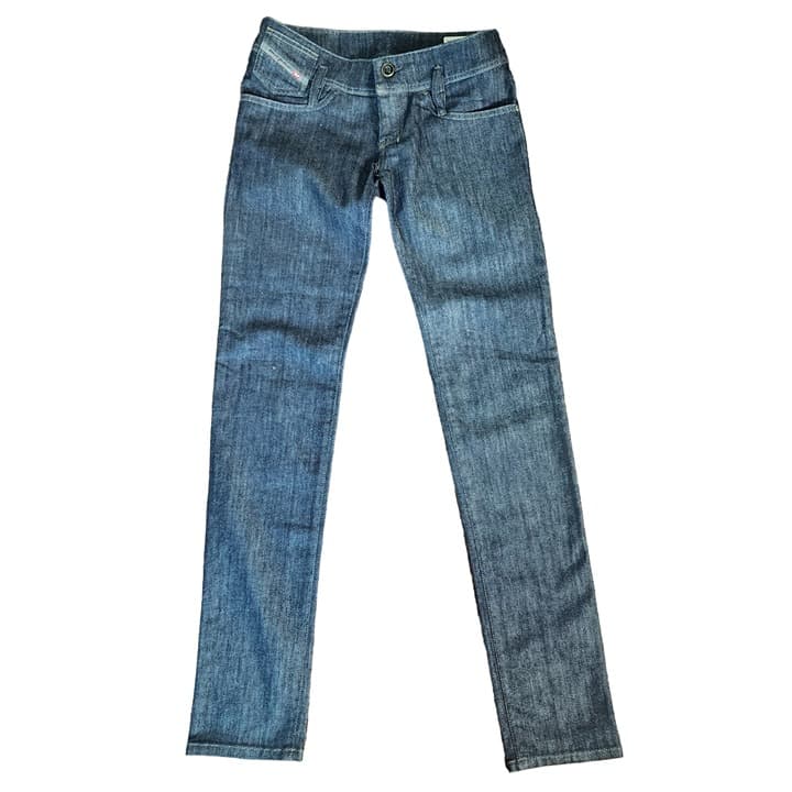 Diesel Matic Low Rise Slim Straight Low Rise Dark Wash Jeans, Size 27 W 34 L - Image 1