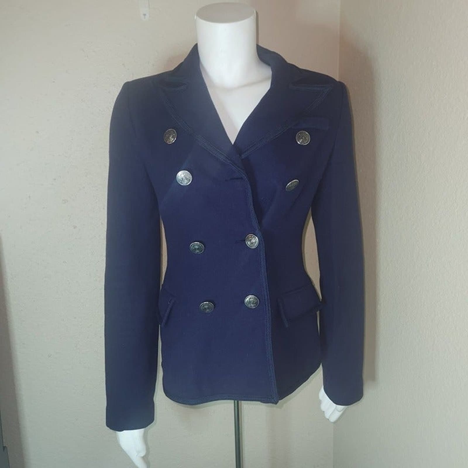 BB Dakota Military Style Wool Blend Jacket, Small - Image 1