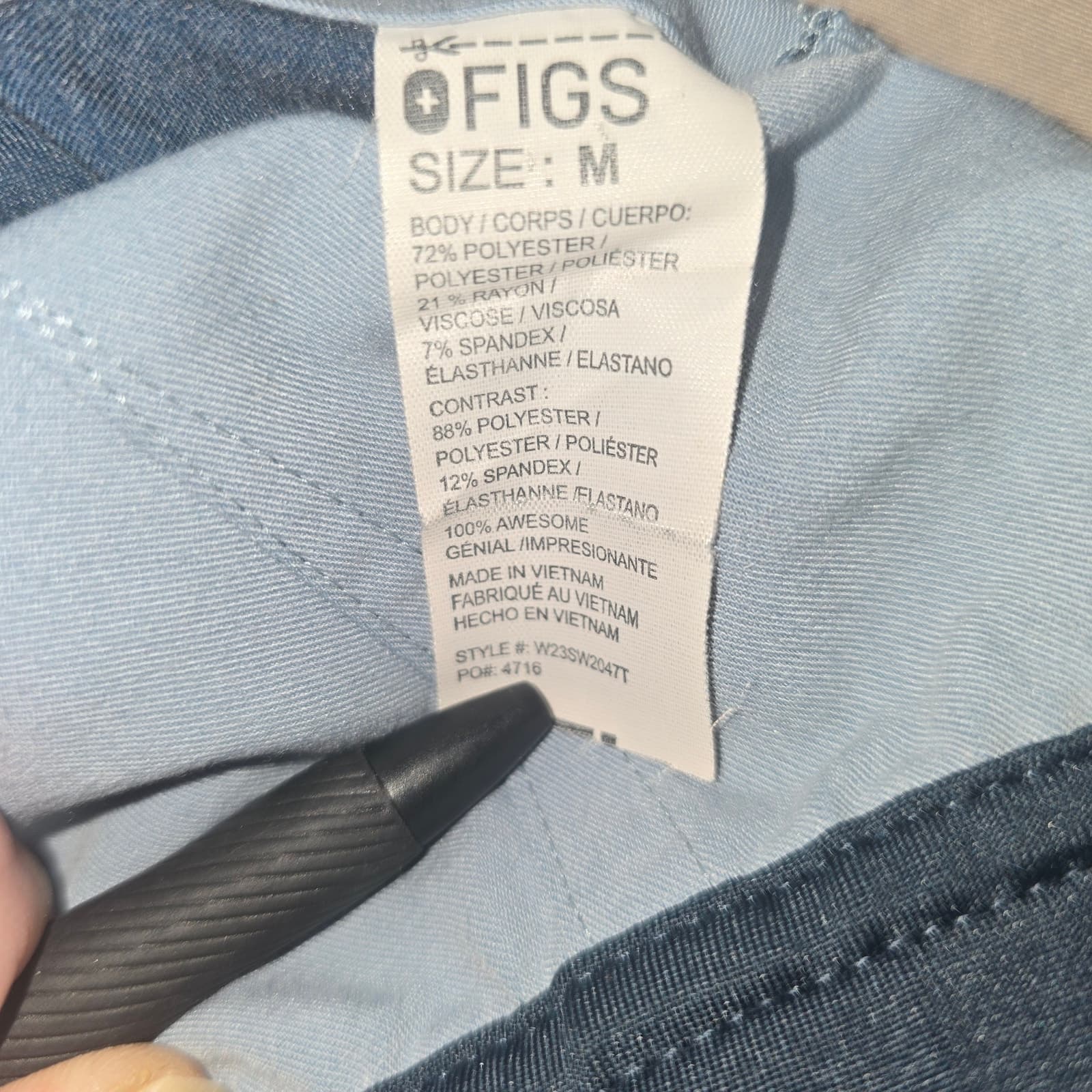 FIGS Women's Reversible Scrub Pants - Desert Sage / Bone - Medium - Thumbnail 8