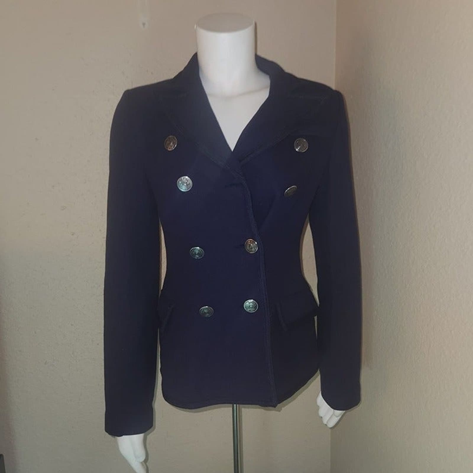 BB Dakota Military Style Wool Blend Jacket, Small - Thumbnail 3