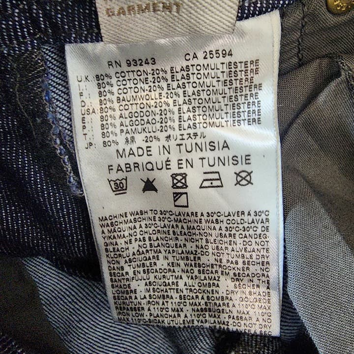 Diesel Matic Low Rise Slim Straight Low Rise Dark Wash Jeans, Size 27 W 34 L - Thumbnail 11