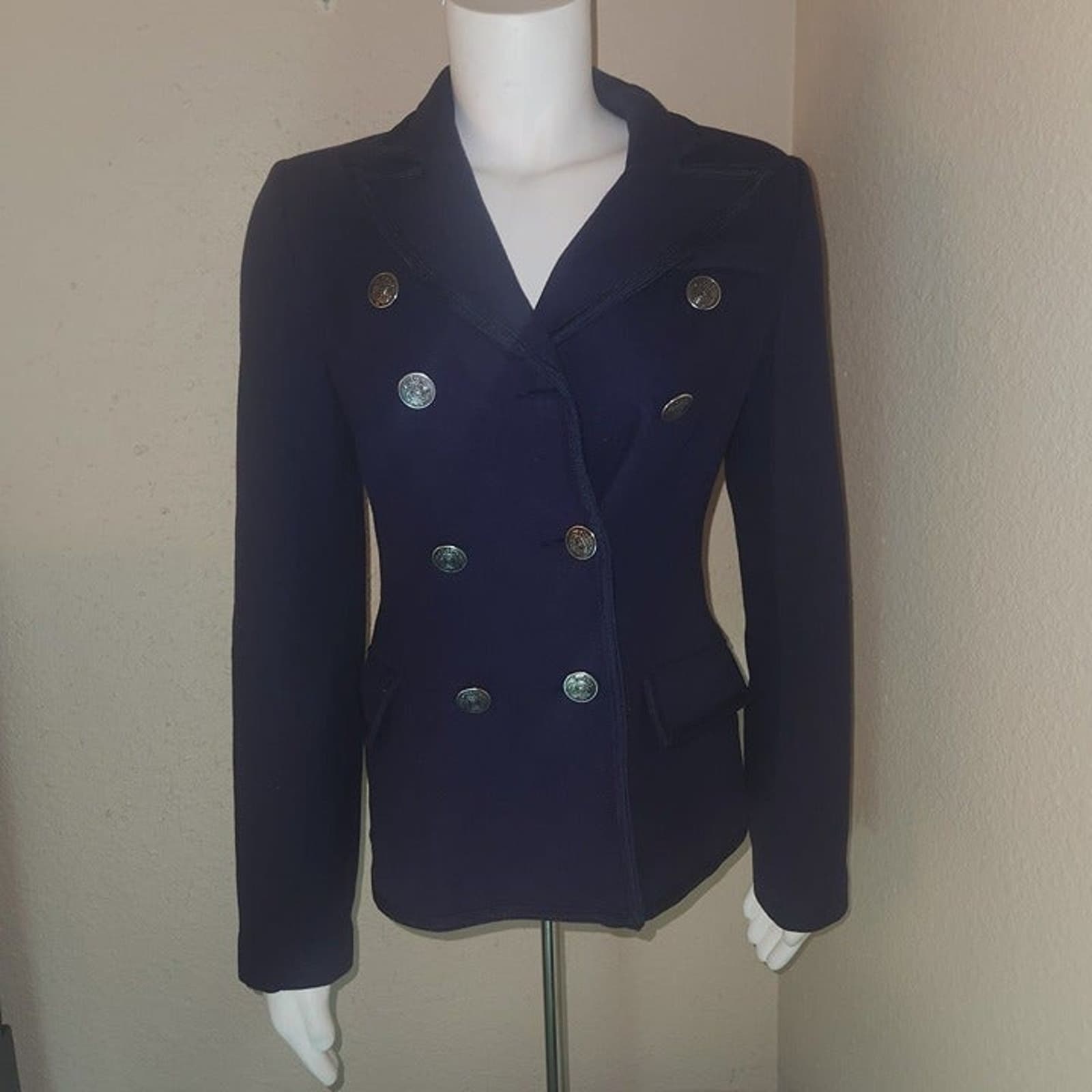 BB Dakota Military Style Wool Blend Jacket, Small - Thumbnail 2