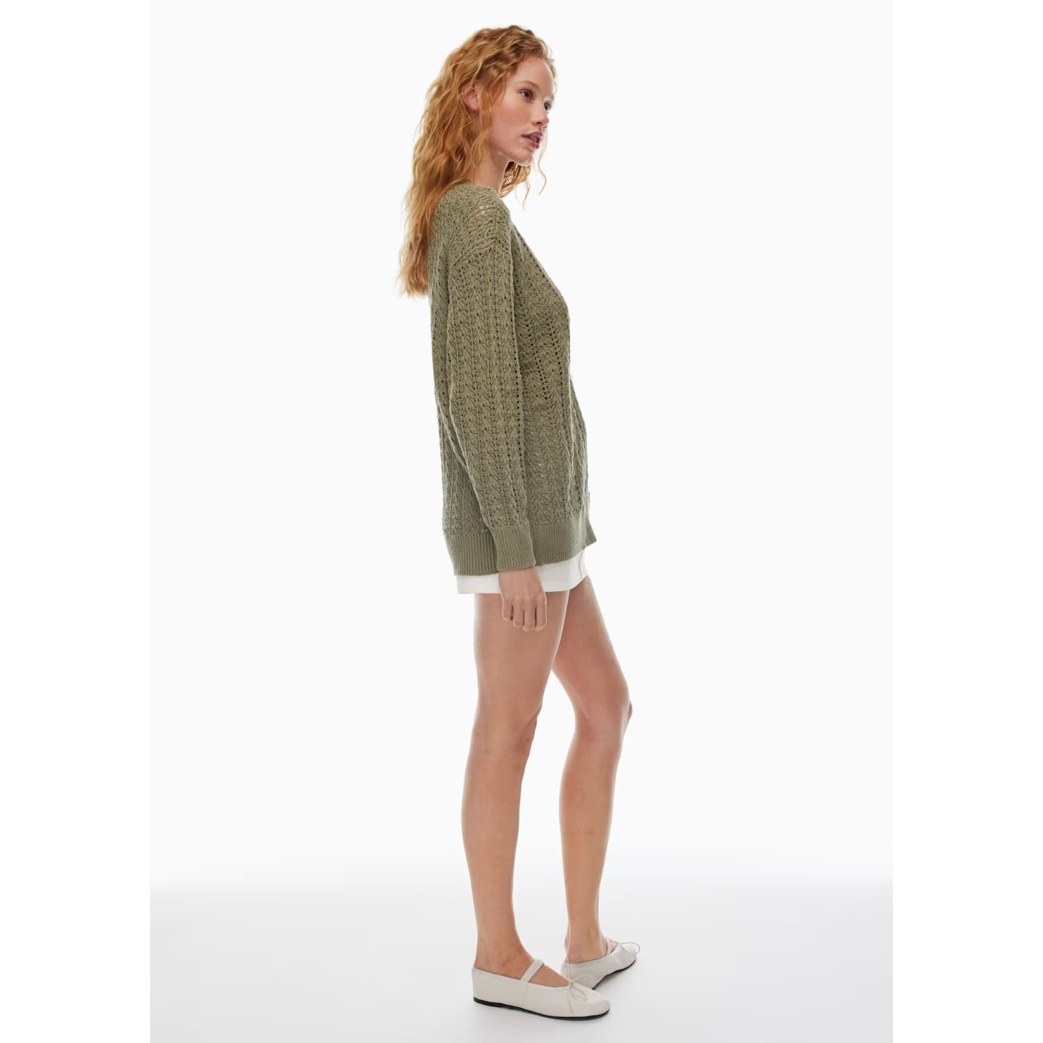 Aritzia Wilfred Reverence Cardigan - Sundried Olive - XXS - Article # 106258 - Thumbnail 5