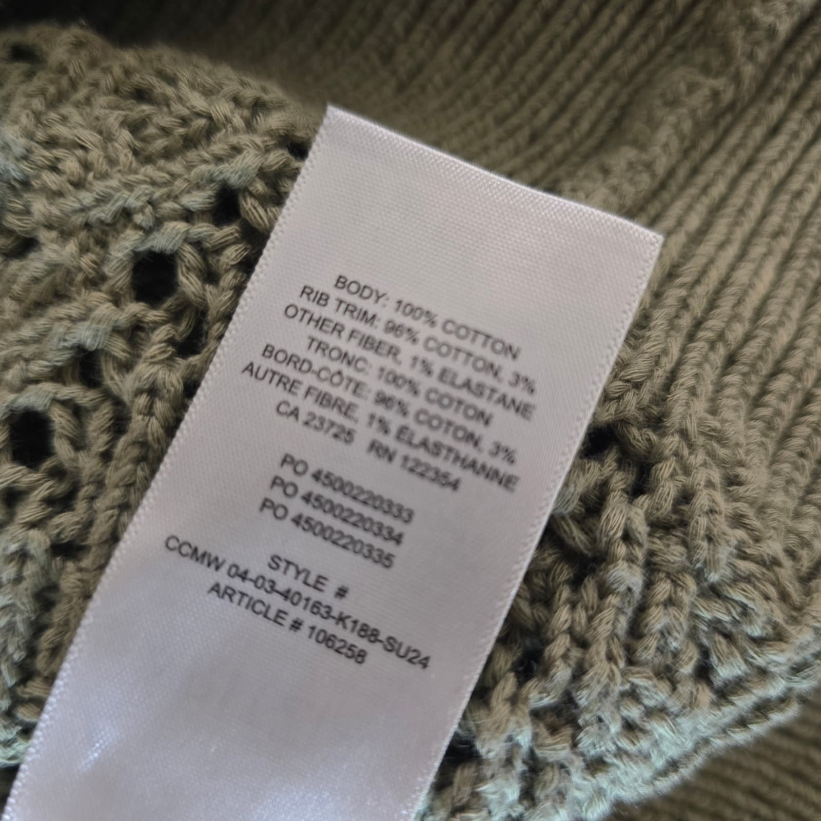 Aritzia Wilfred Reverence Cardigan - Sundried Olive - XXS - Article # 106258 - Thumbnail 12