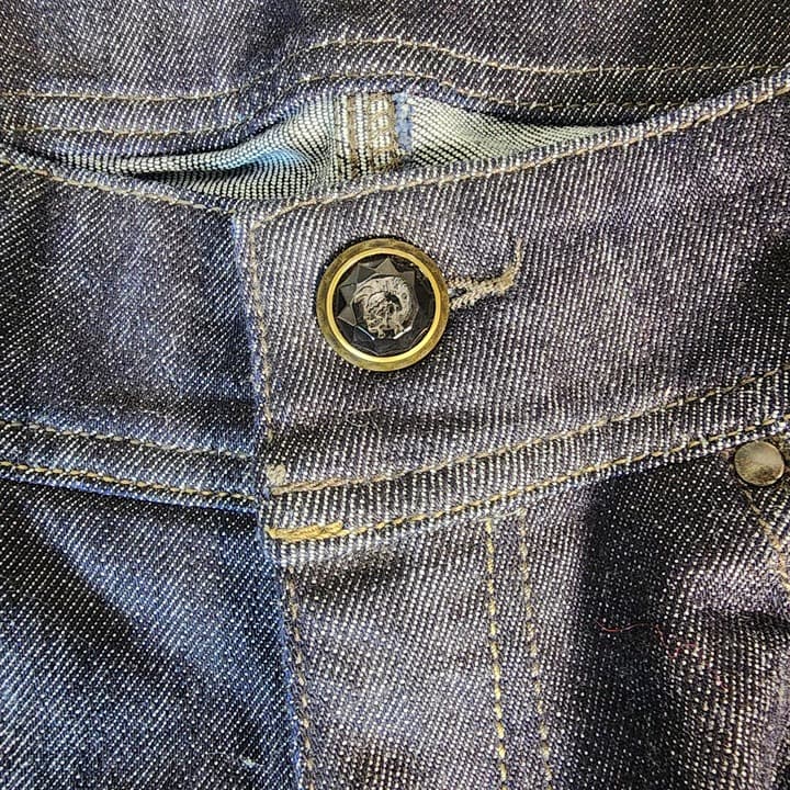 Diesel Matic Low Rise Slim Straight Low Rise Dark Wash Jeans, Size 27 W 34 L - Thumbnail 5