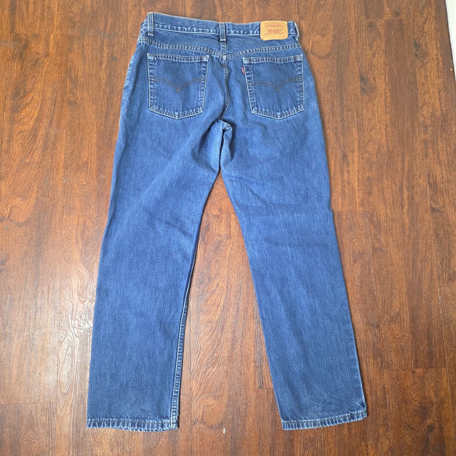 Vintage 2002 Levi's 505 Lower Rise Straight Leg Jeans - Medium Wash - Size 12 - Thumbnail 4