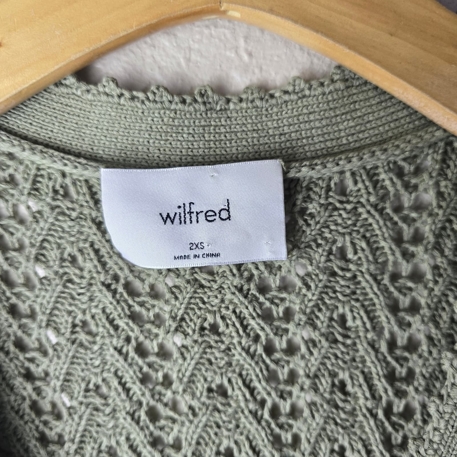 Aritzia Wilfred Reverence Cardigan - Sundried Olive - XXS - Article # 106258 - Thumbnail 11