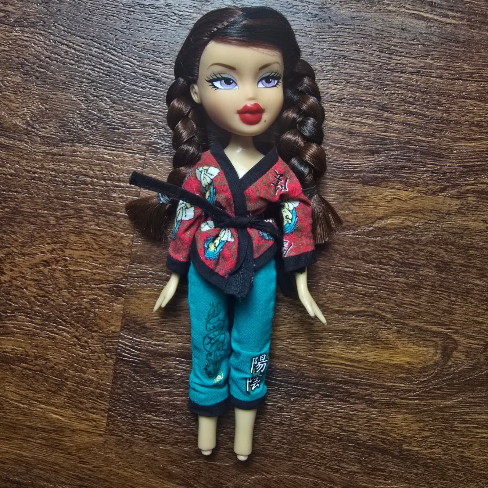 Vintage 2005 Bratz Play Sportz Kickin' Karate Roxxi Doll + Outfit Braids - Image 1