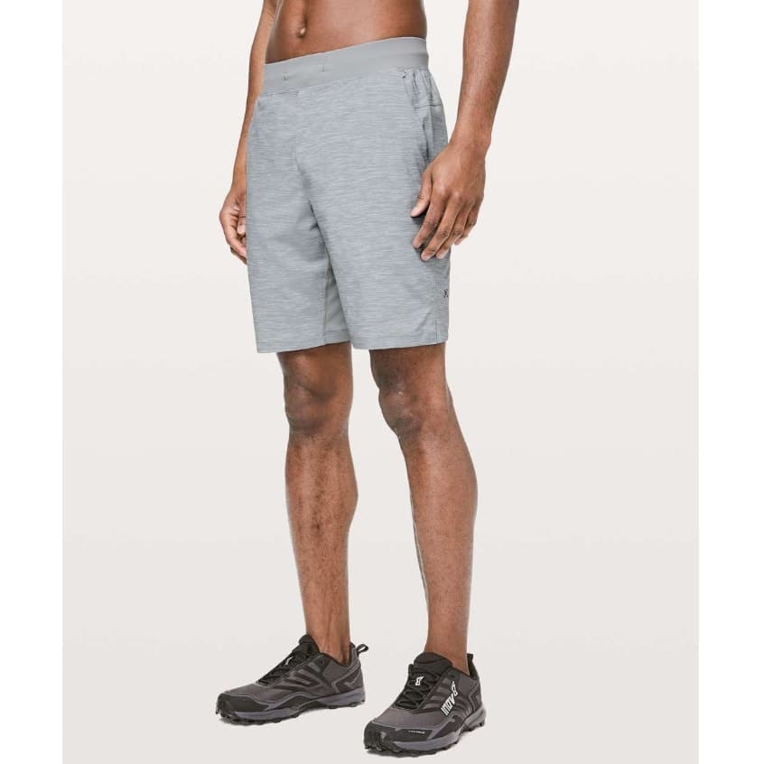 Lululemon T.H.E. Short *Linerless 9" Heather Allover Sea Salt Light Cast - Large - Thumbnail 2