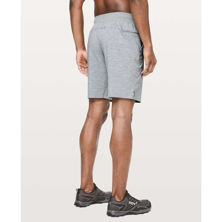 Lululemon T.H.E. Short *Linerless 9" Heather Allover Sea Salt Light Cast - Large - Thumbnail 5