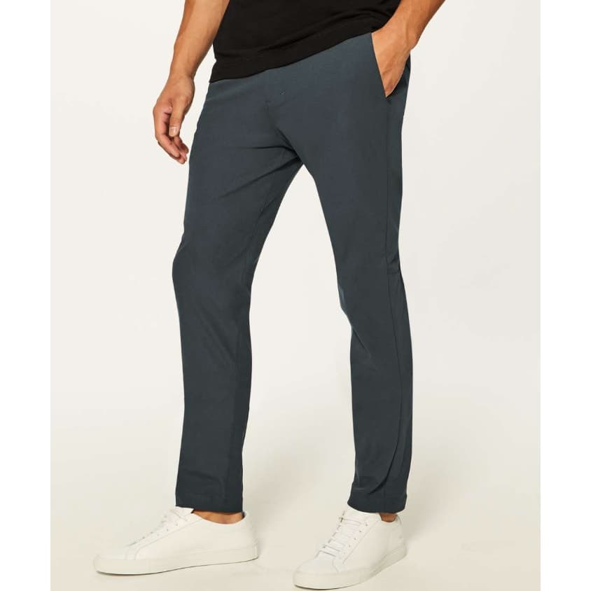 Lululemon Commission Pant Slim Fit Warpstreme 34" Inseam - Melanite - 40 x 34 - Thumbnail 3