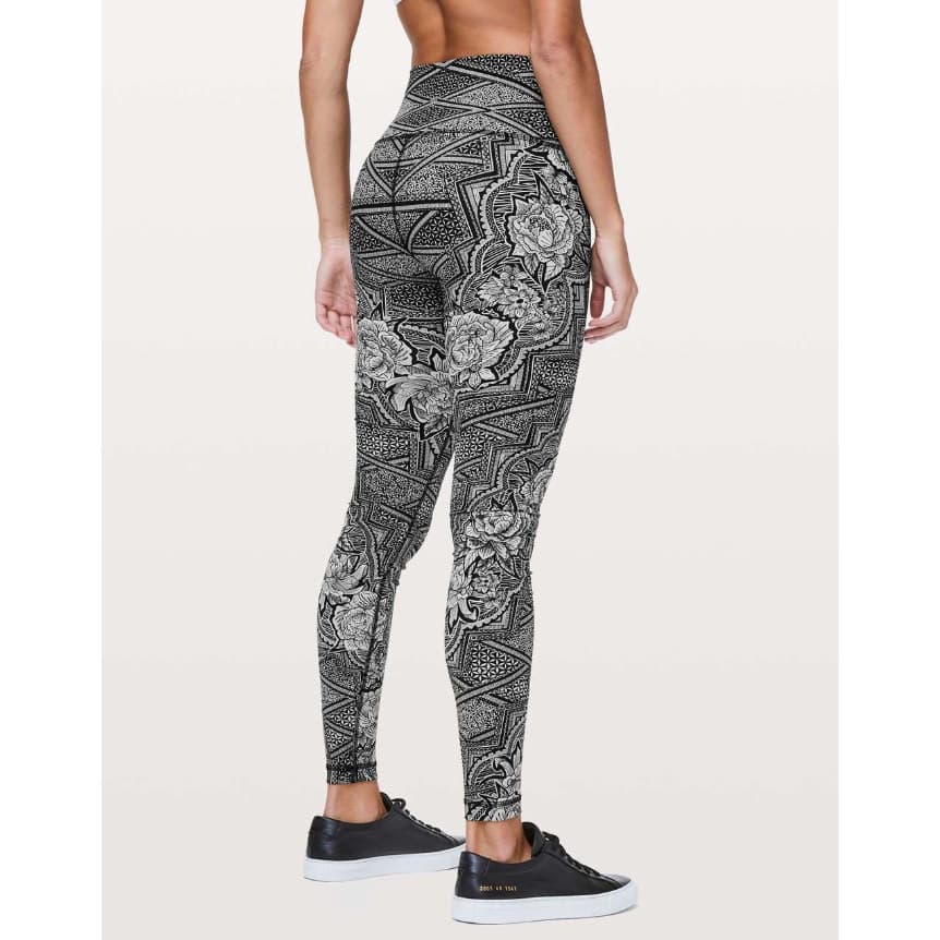 Lululemon Wunder Under Hi-Rise Tight 28" Inked Ice Grey Black Size 10 W5BIUS - Thumbnail 4
