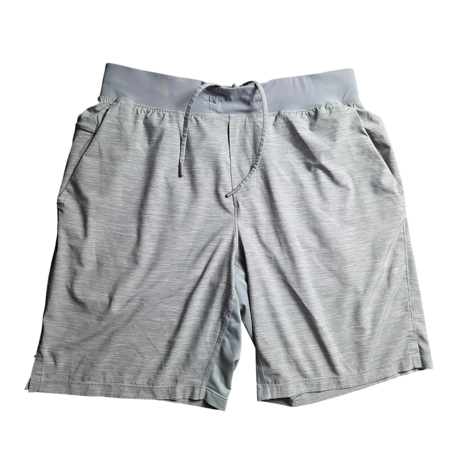 Lululemon T.H.E. Short *Linerless 9" Heather Allover Sea Salt Light Cast - Large - Image 1