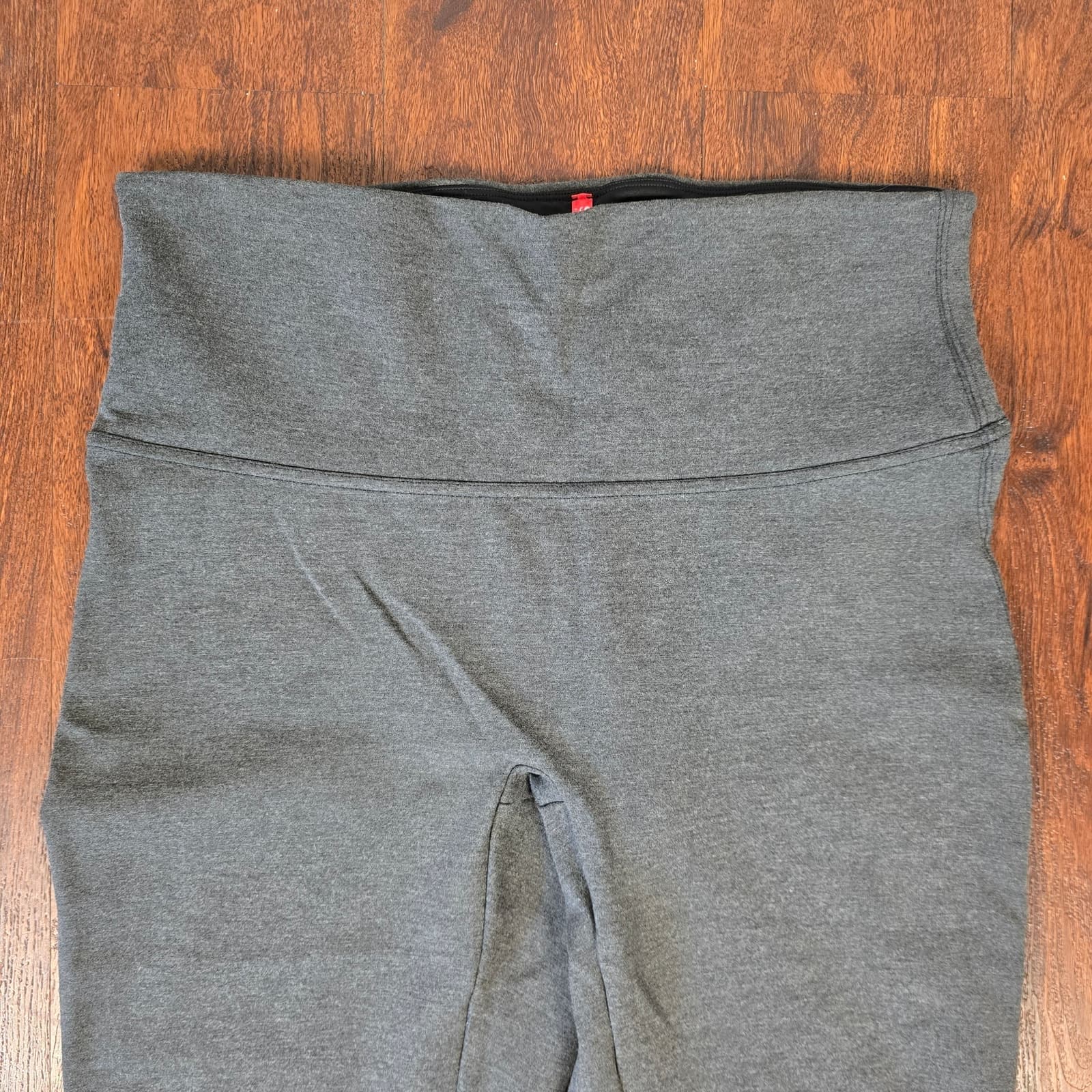 SPANX Ankle 7/8 Length Ponte Slit Hem Leggings - Gray - XL - Thumbnail 2