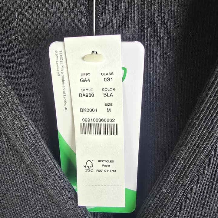 J. Crew Ribbed Button-Front Knit Midi Dress - Medium - Black - NWT - BA960 - Thumbnail 7