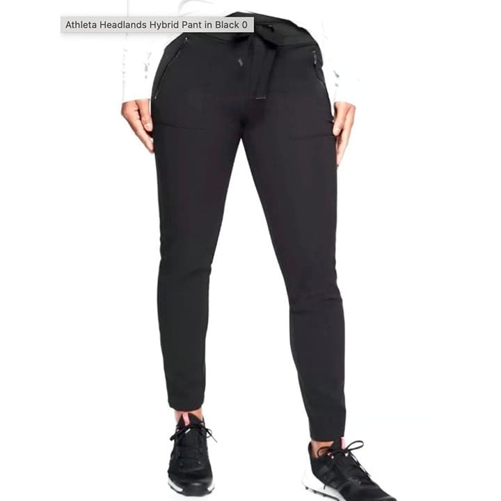 Athleta Headlands Hybrid Pant - Black - Size 6 - Style # 467186 - Thumbnail 5