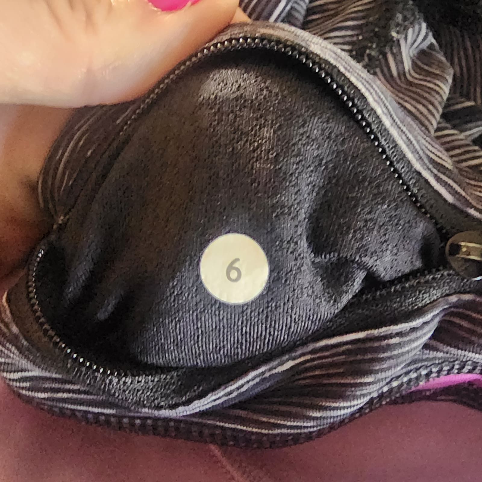 Lululemon Run: Inspire Crop II Wee Are From Space Black Combo / Ultra Violet, 6 - Thumbnail 9