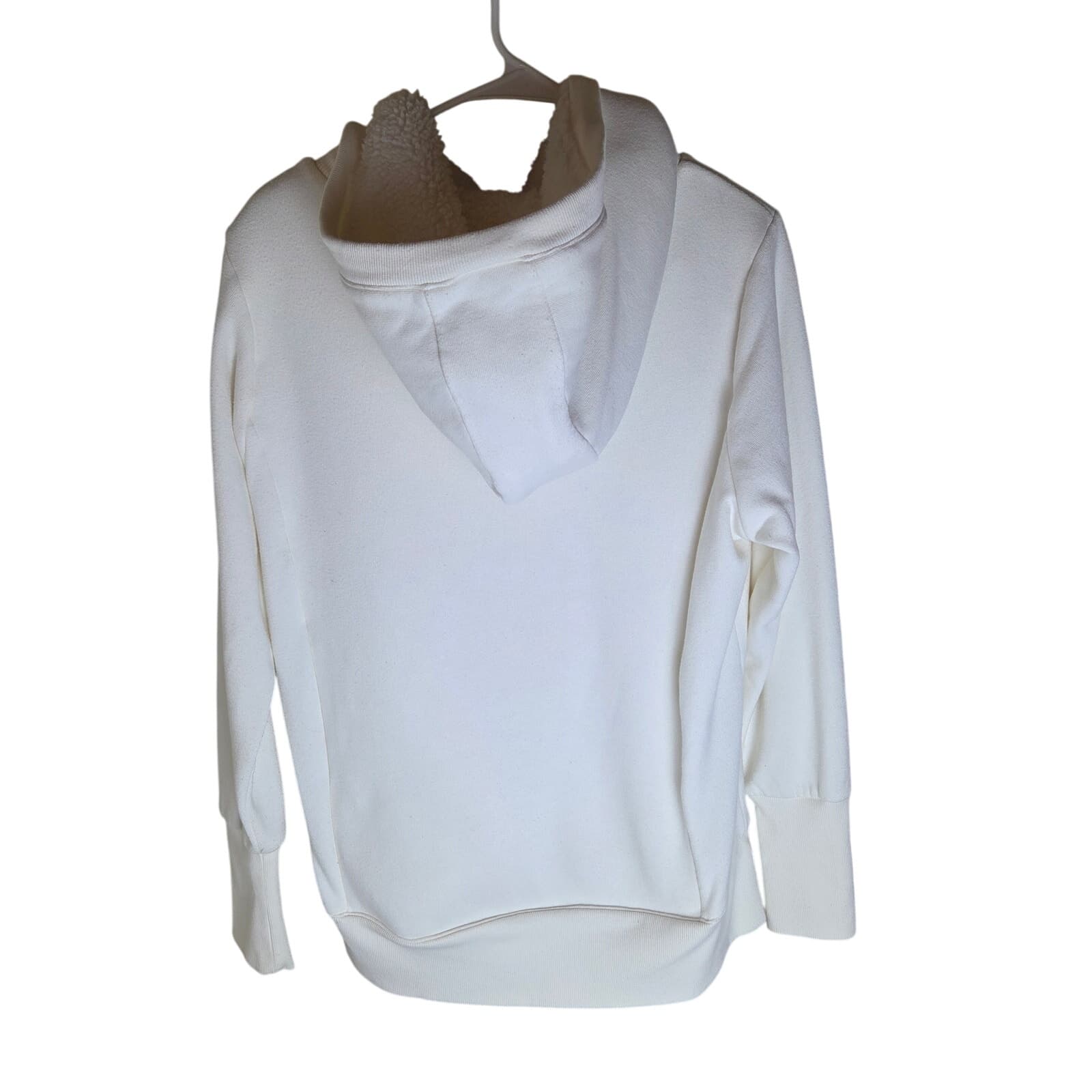 Alo Yoga Frost Faux Shearling Hoodie - Cream - Small - Thumbnail 3