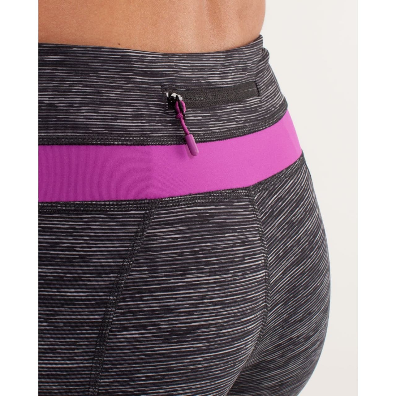 Lululemon Run: Inspire Crop II Wee Are From Space Black Combo / Ultra Violet, 6 - Thumbnail 3
