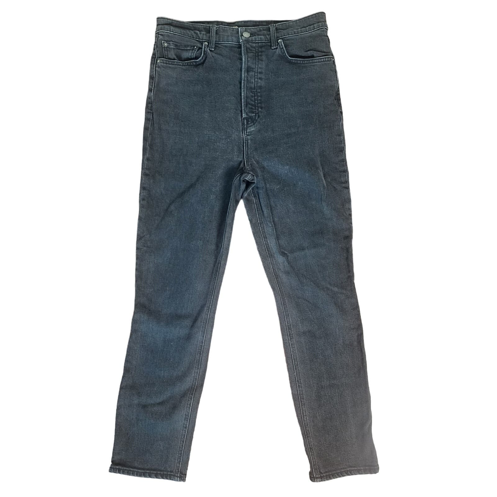 GRLFRND The Piper Super High-Rise Stretch Slim Crop in High Line Black Wash, 30 - Thumbnail 4