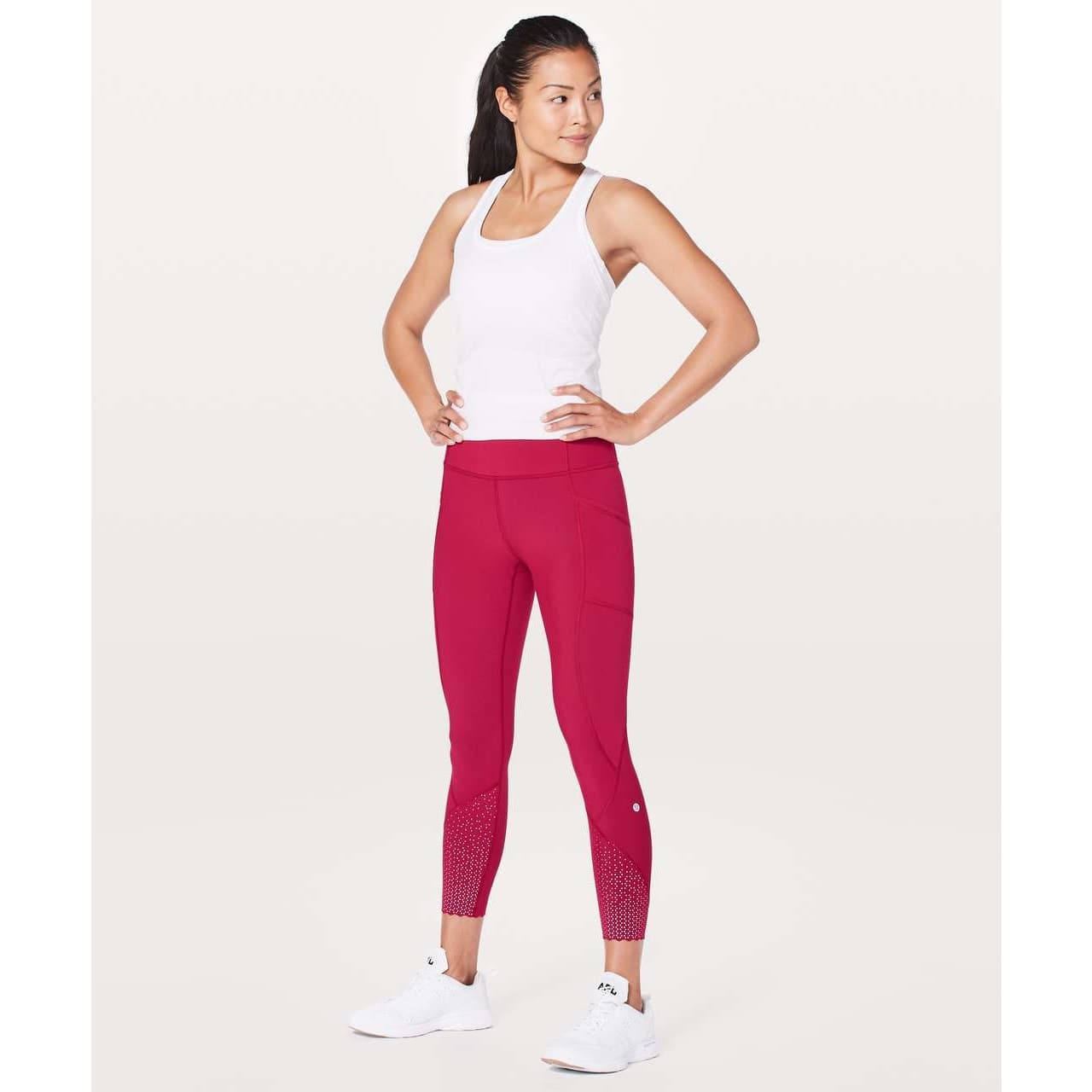 Lululemon Tight Stuff Tight II *25" Ruby Red - W5BBVS - Image 1