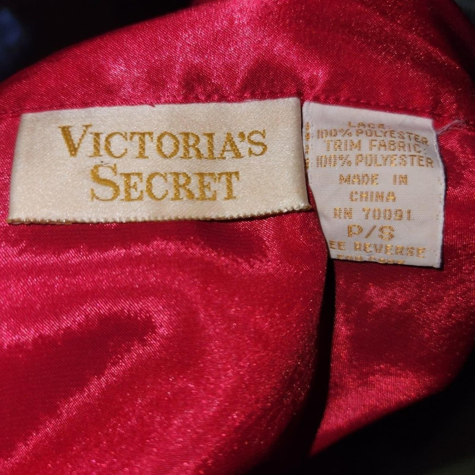 Victoria's Secret Vintage Sheer Lace Front Button-Down Nightgown Sleep Shirt, S - Thumbnail 5