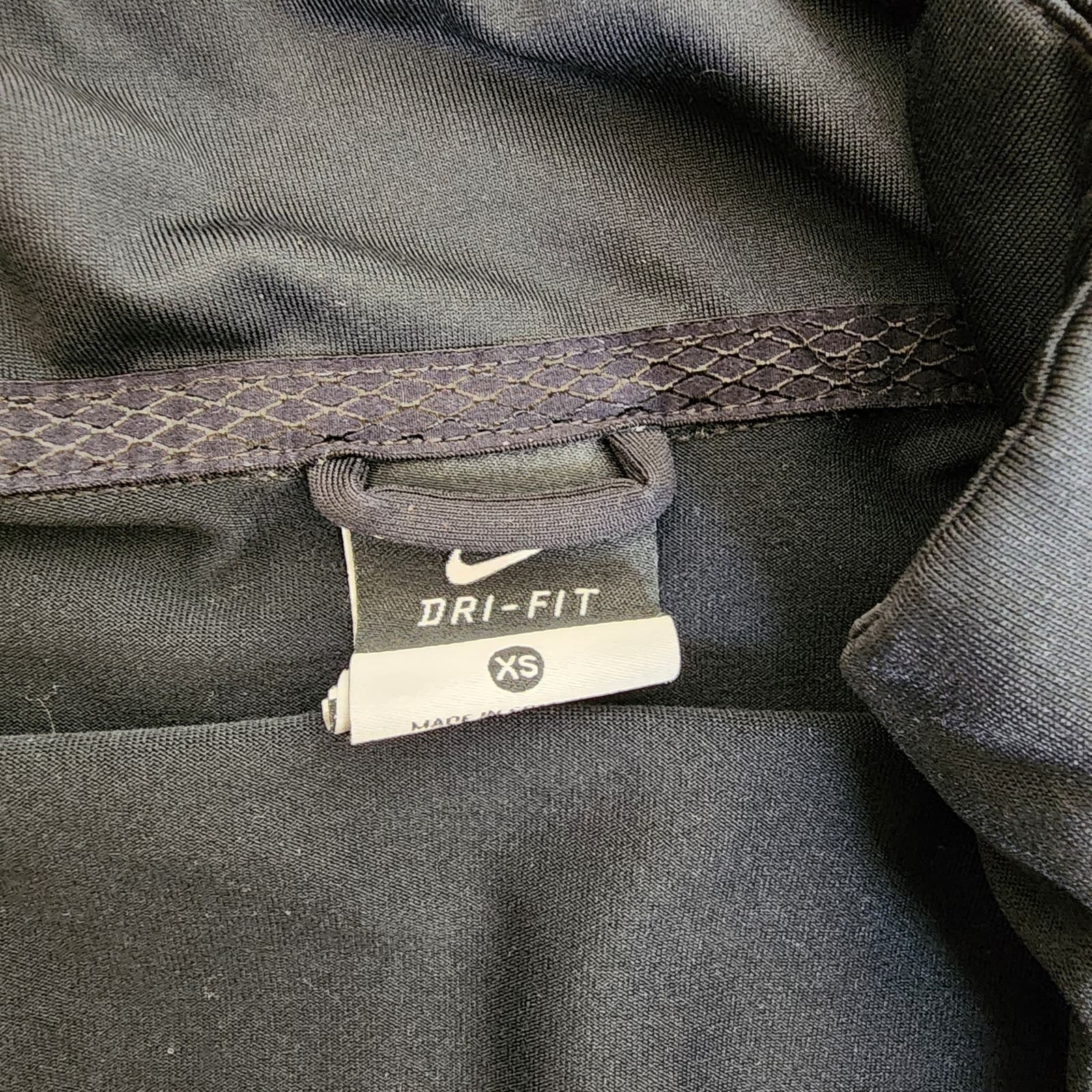 Nike Full Zip Black Mock Neck Track Running Jacket, XS - Thumbnail 7