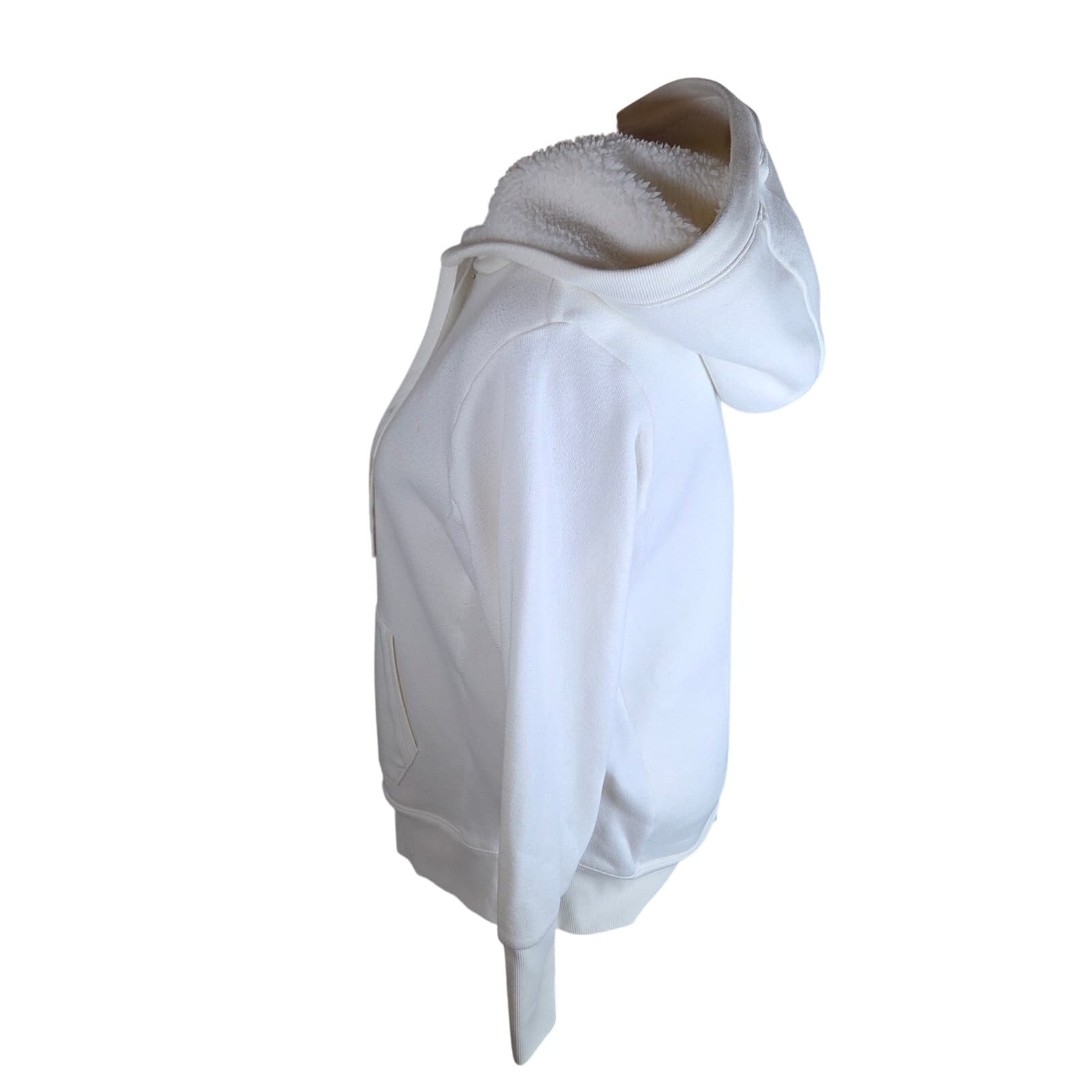 Alo Yoga Frost Faux Shearling Hoodie - Cream - Small - Thumbnail 2