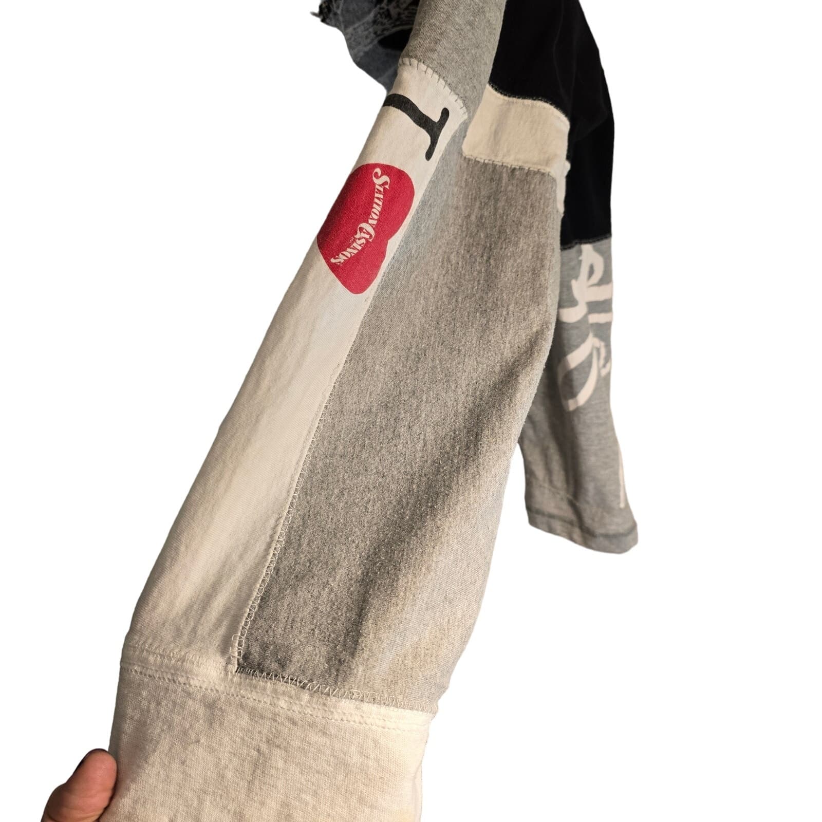 Unique Wearable Art A Girl Is A Gun I Heart NY OOAK Long Sleeve Shirt - Thumbnail 5