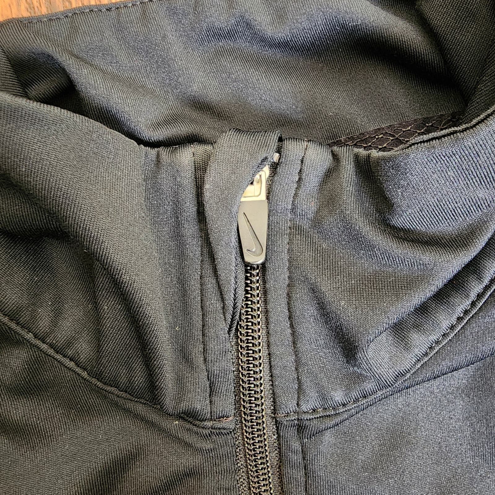 Nike Full Zip Black Mock Neck Track Running Jacket, XS - Thumbnail 3