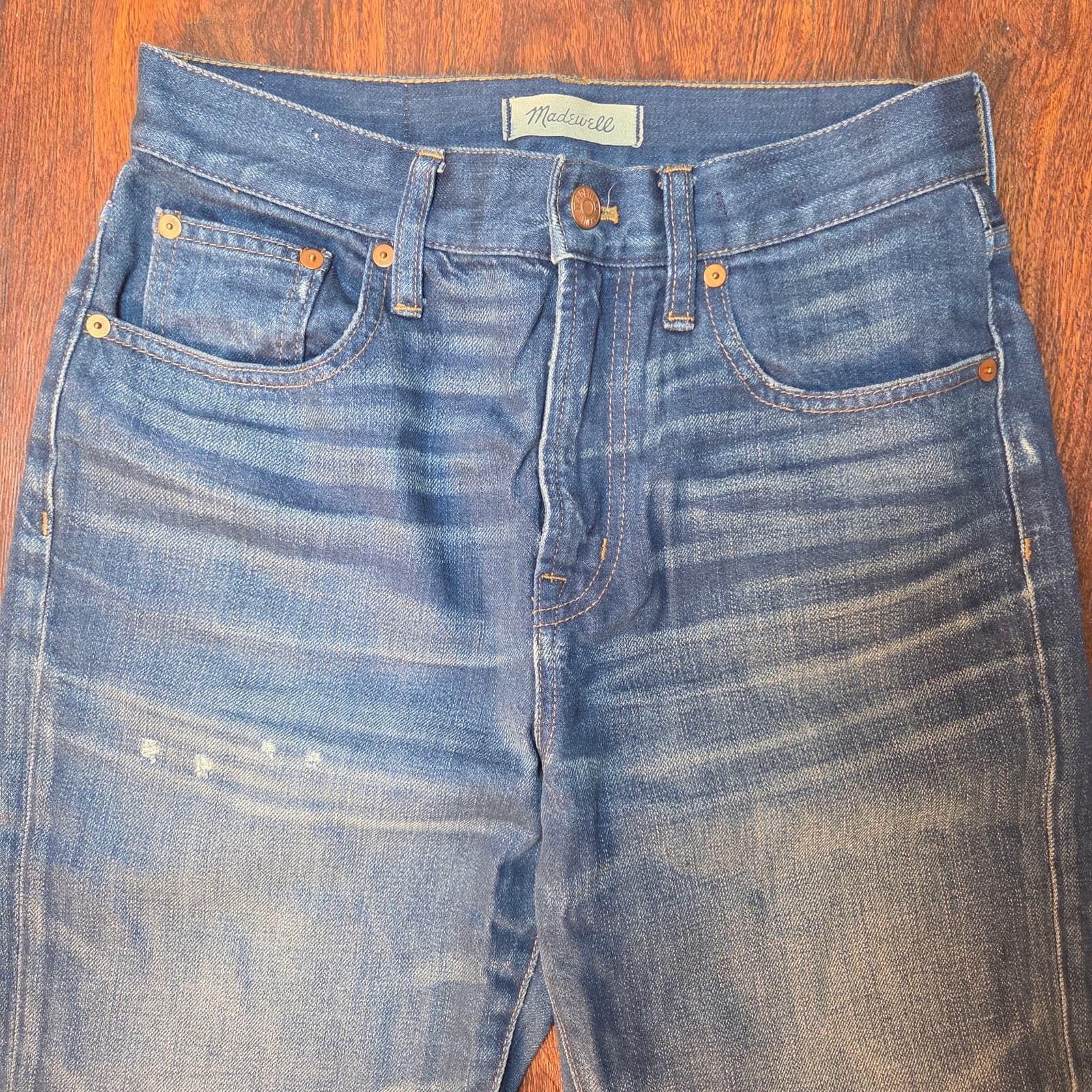 Madewell The Perfect Vintage Jean High Rise Raw Hem Cropped - 26 - Thumbnail 2