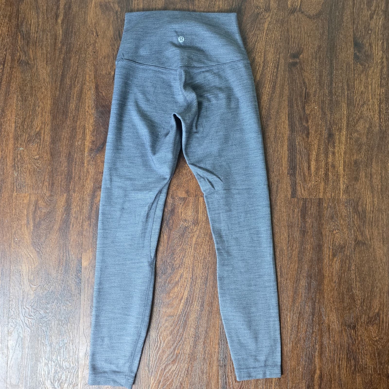 Lululemon Align Pant II 25" Mini Heathered Herringbone Heathered Black White - Thumbnail 4