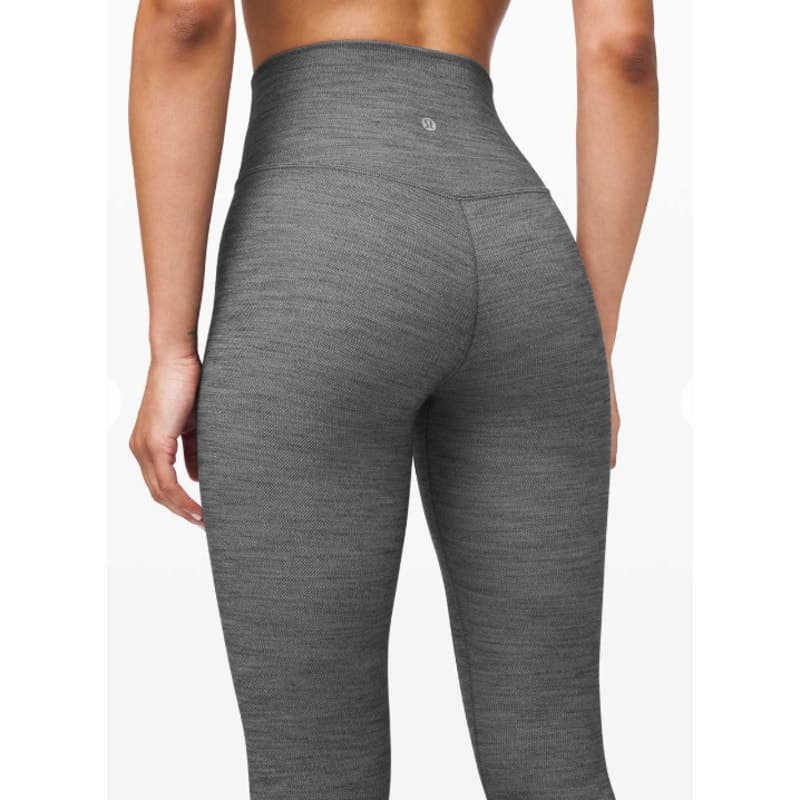 Lululemon Align Pant II 25" Mini Heathered Herringbone Heathered Black White - Thumbnail 10