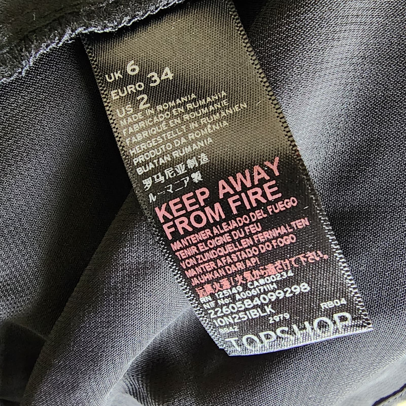 Topshop Black Mini Wrap Dress with Sheer Sleeves, Helmut Lange Dupe, Size 2 - Thumbnail 10