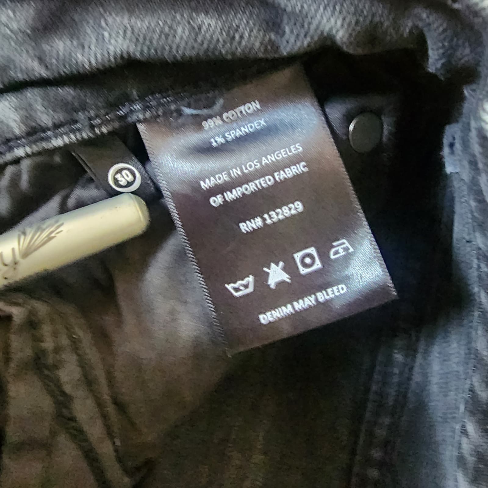 GRLFRND The Piper Super High-Rise Stretch Slim Crop in High Line Black Wash, 30 - Thumbnail 12