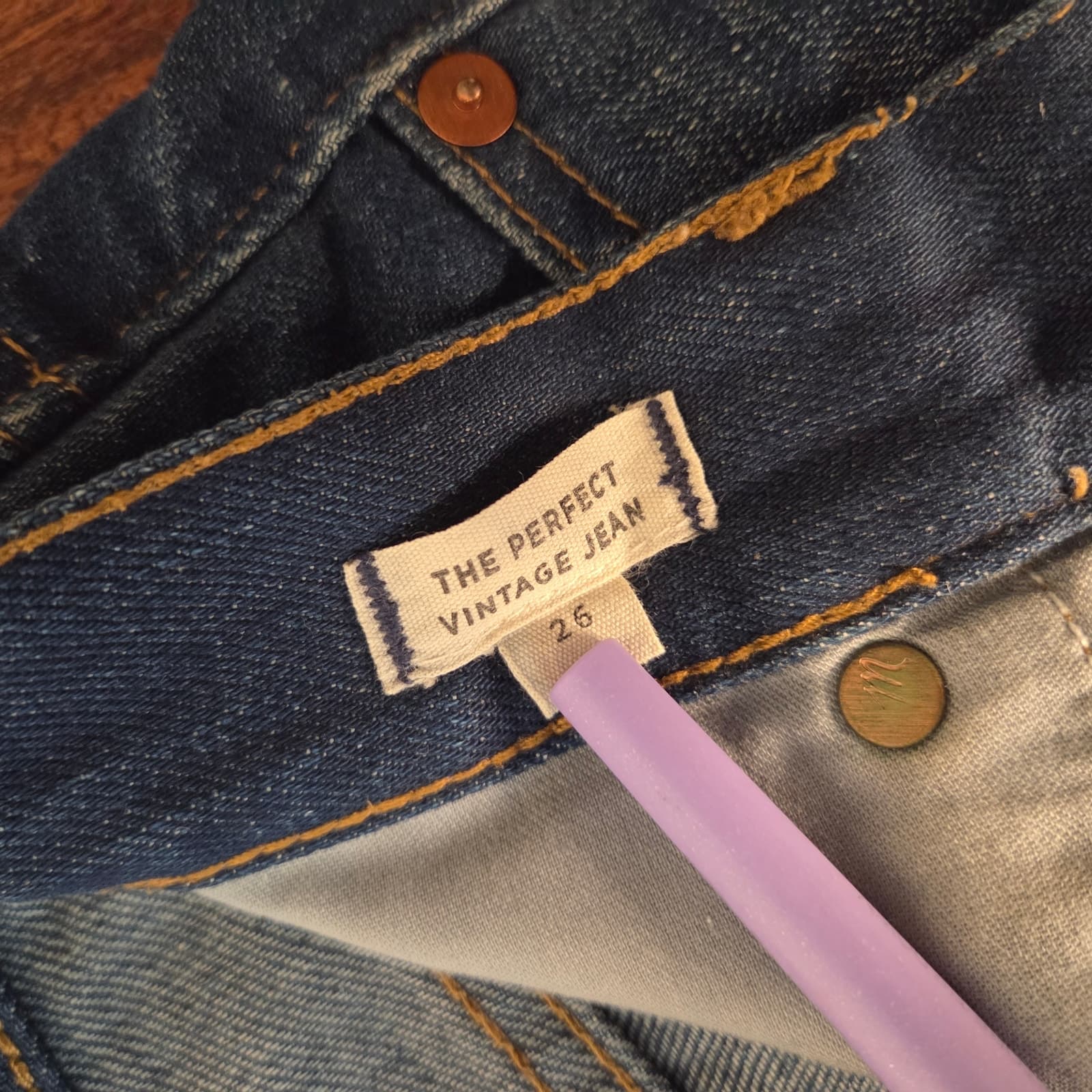 Madewell The Perfect Vintage Jean High Rise Raw Hem Cropped - 26 - Thumbnail 8