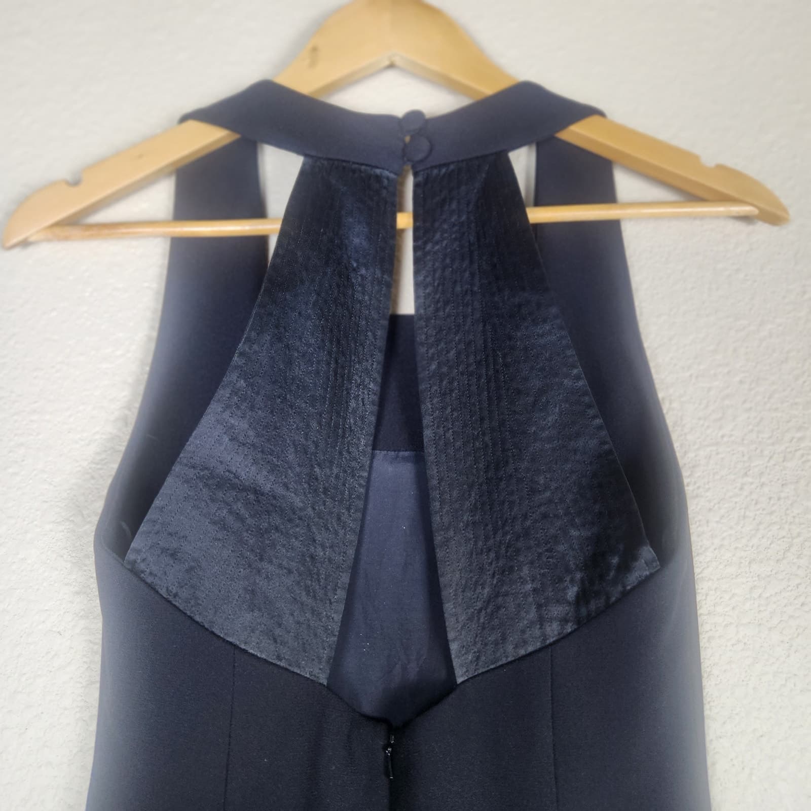 Bill Blass Vintage Little Black Dress Pleated Open Back 80s/90s, Size 4 - Thumbnail 8