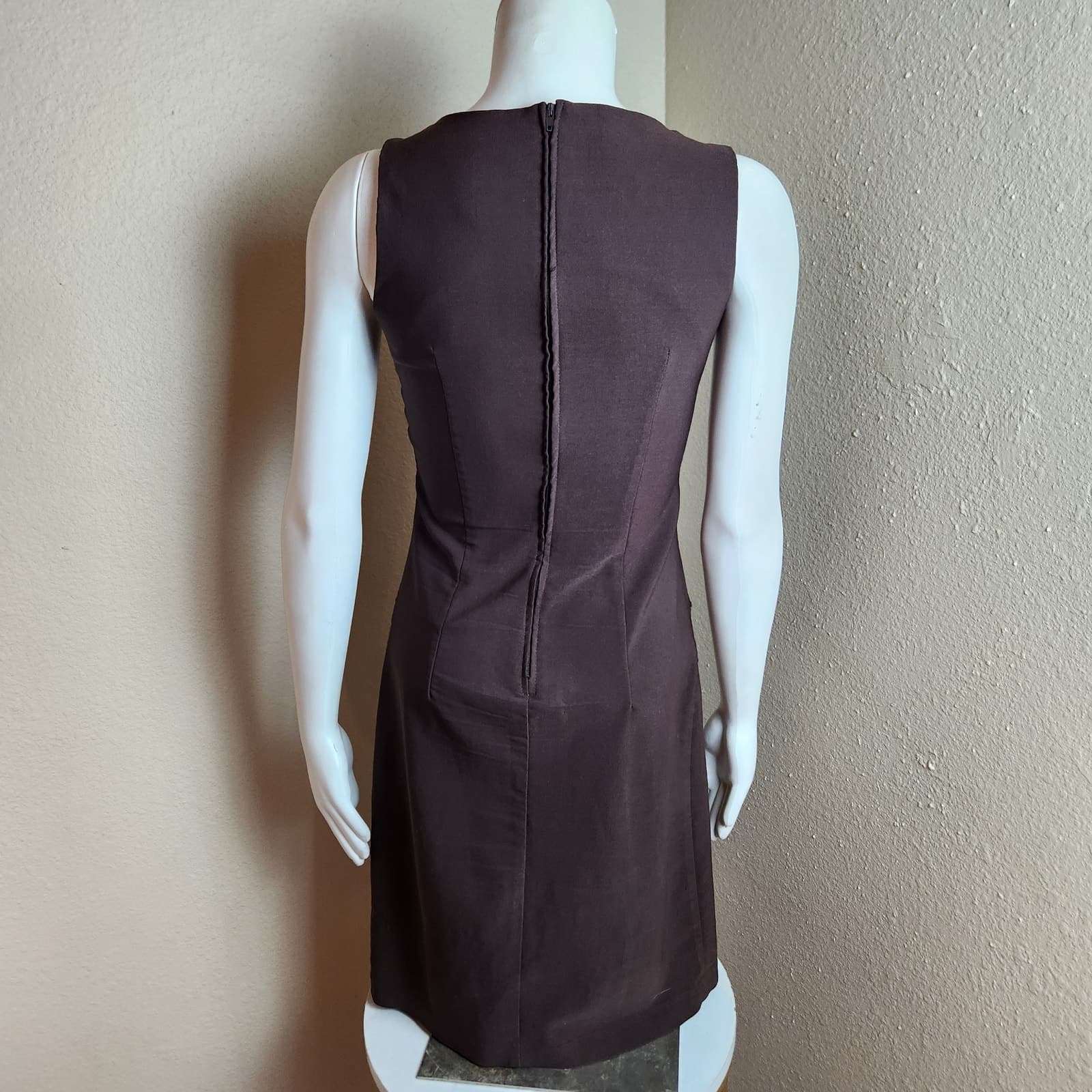 Jodi Kristopher Y2K 90s Vintage Drop Waist Knee Length Sheath Dress, Size 5/6 - Thumbnail 4