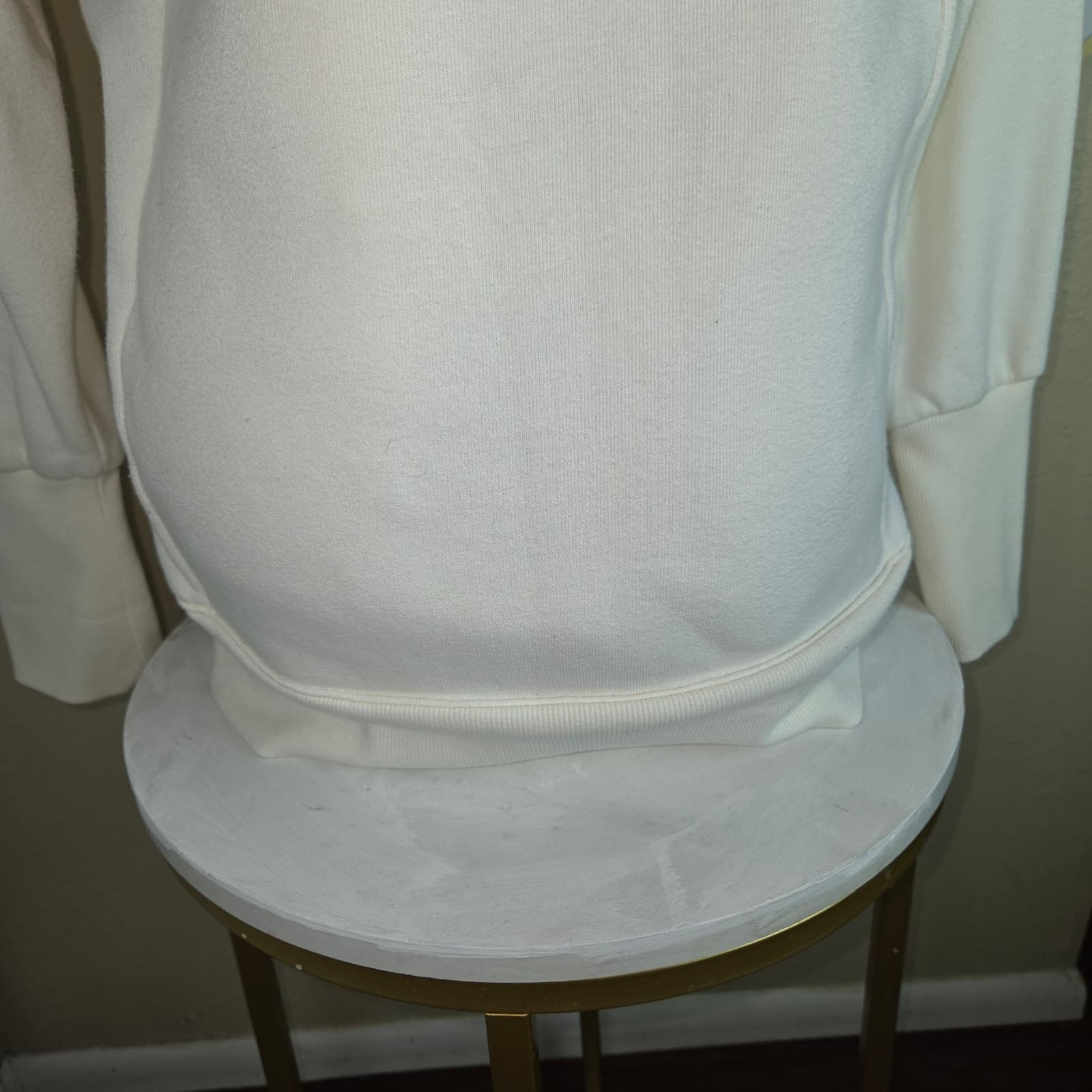 Alo Yoga Frost Faux Shearling Hoodie - Cream - Small - Thumbnail 8