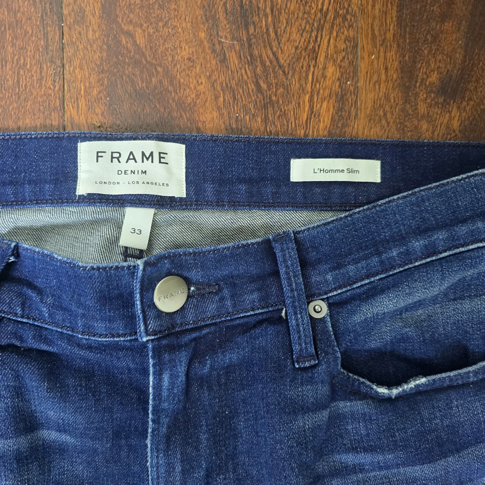 Frame Men's L'Homme Slim Cut Jeans, Size 33x33 - Thumbnail 10