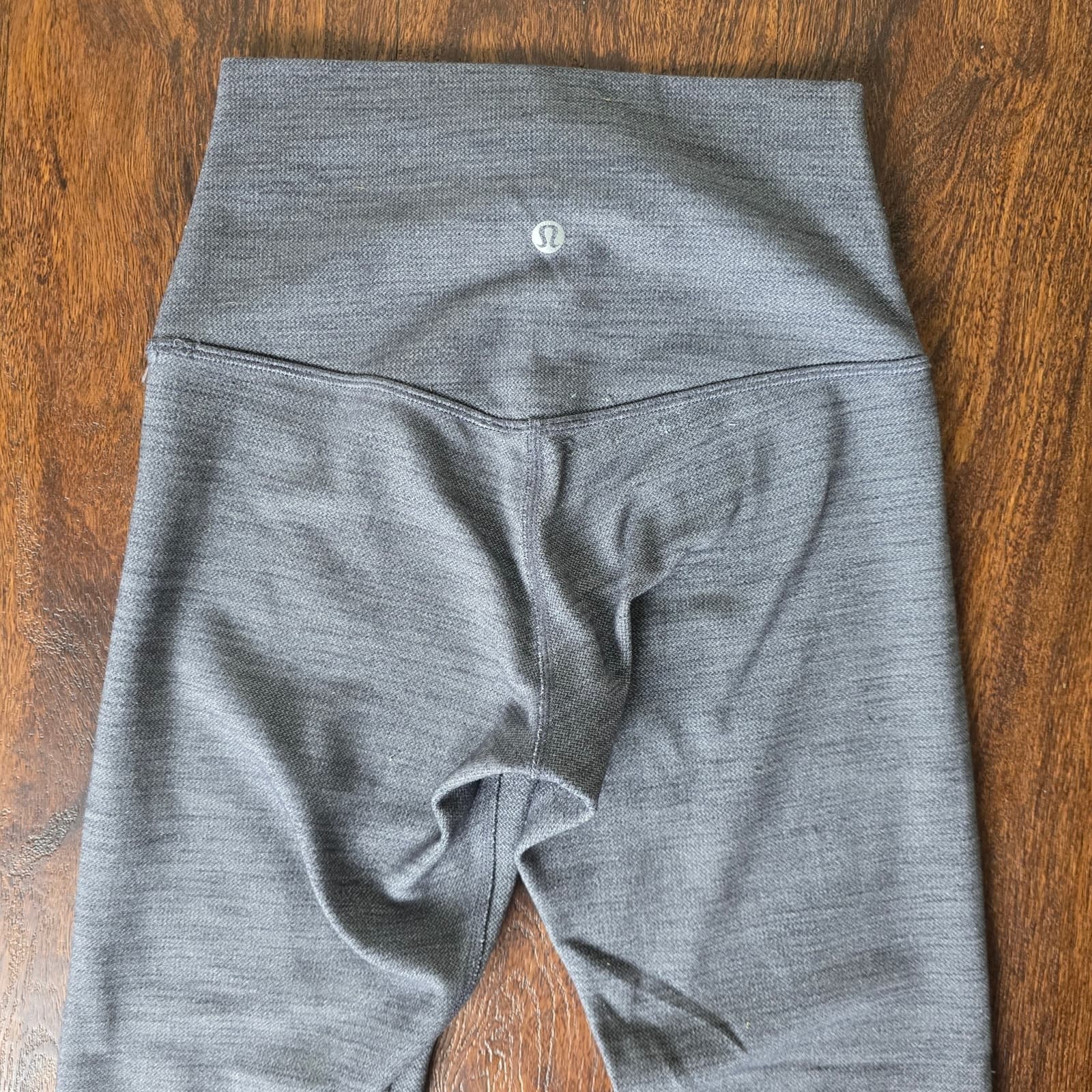 Lululemon Align Pant II 25" Mini Heathered Herringbone Heathered Black White - Thumbnail 6