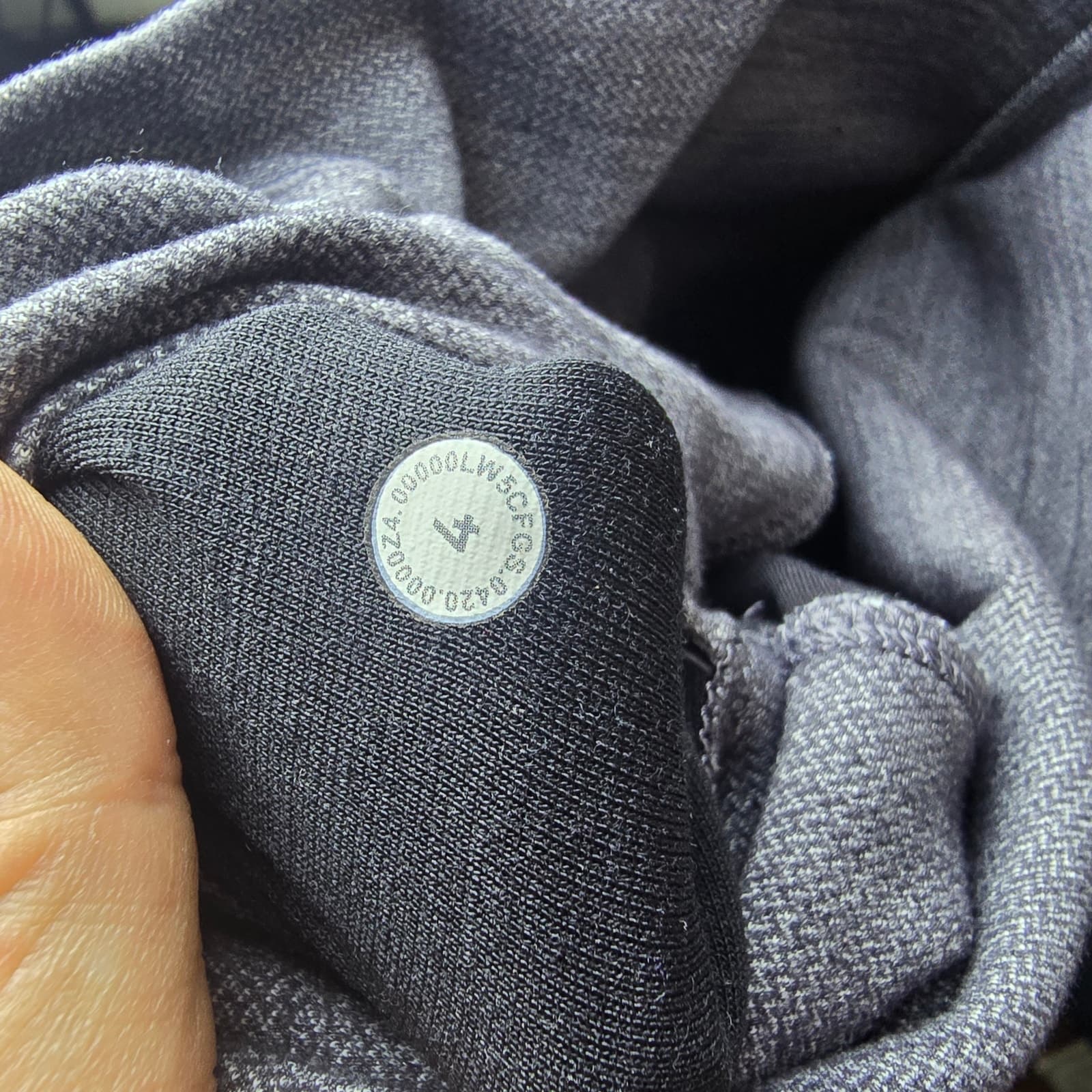 Lululemon Align Pant II 25" Mini Heathered Herringbone Heathered Black White - Thumbnail 7