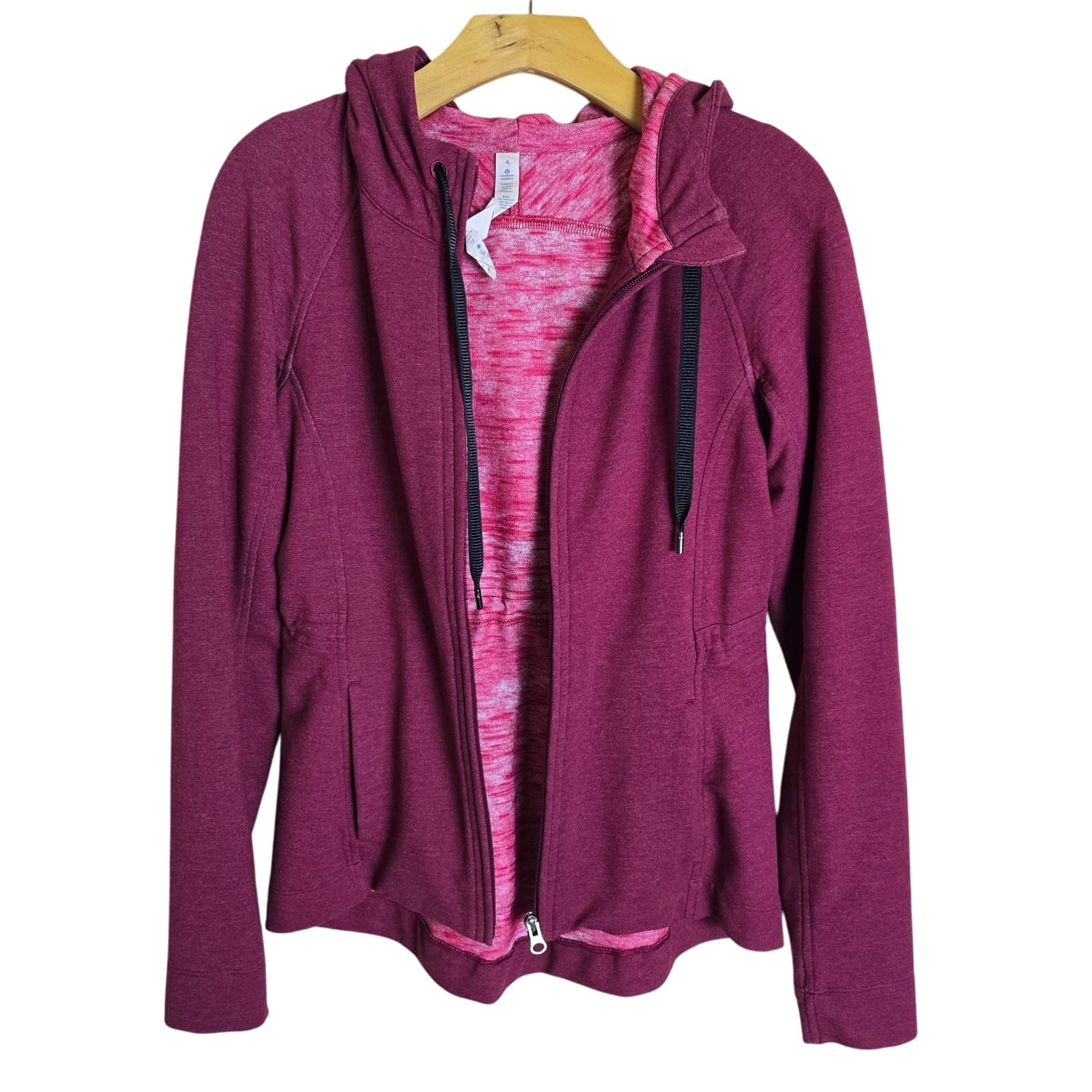 Lululemon Take Ten Hoodie in Rosewood Size 4 - Thumbnail 7
