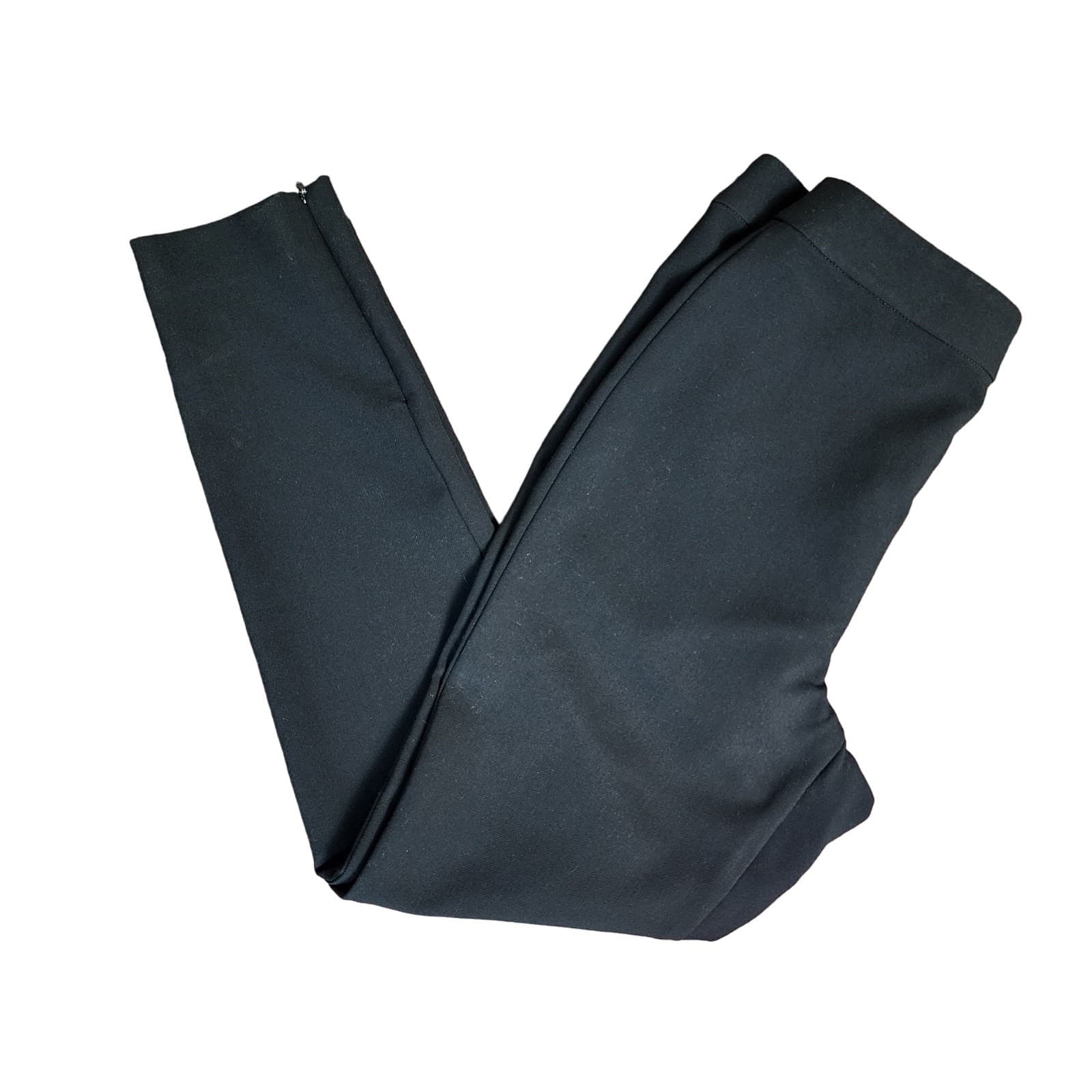 St. John Black Dress Pants with Zipper at Ankle, Size 4, Made in USA, Designer - Thumbnail 9